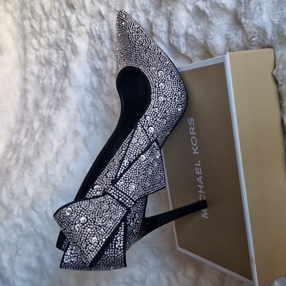 Black rhinestones heels - Picture 4 of 12